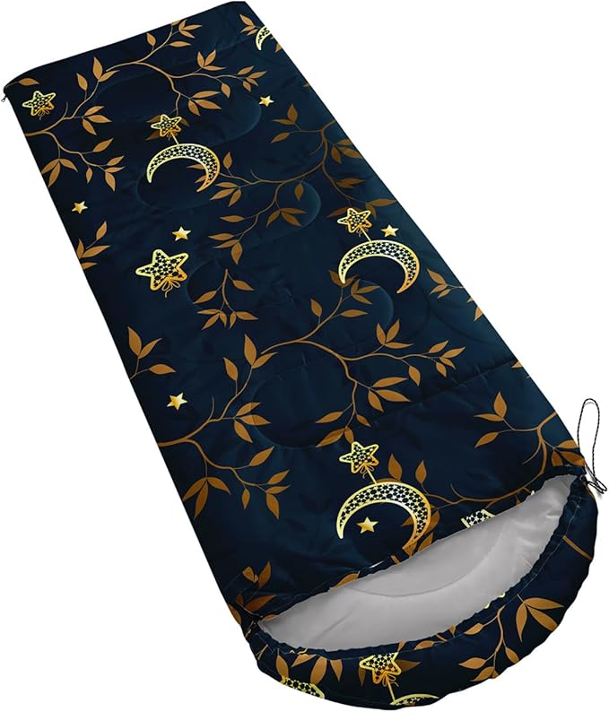 AILONEN Kids Floral Cat Camping Sleeping Bags,Lightweight & Waterproof,3 Season Warm & Cool Weather,Kawaii Kitten Sleeping Bags for Girls Adults,Travelling,Outdoors