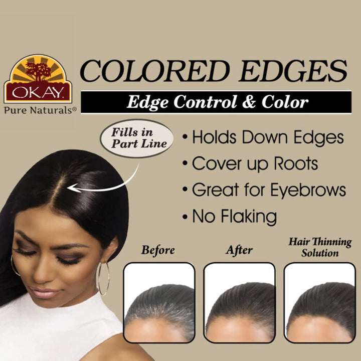 OKAY COLORED EDGES DARK BROWN 2oz / 59ml
