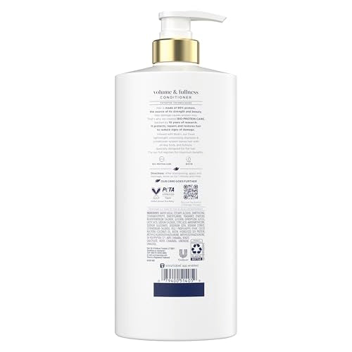 Dove Conditioner Volume & Fullness for Fine, Thin Hair with Liquid Bio-Protein Care Technology and Biotin 28 Fl oz