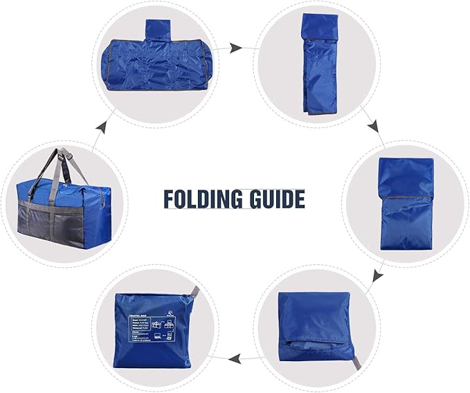 REDCAMP Foldable Travel Bag, Large Sports Bag, 75L/96L/100L, Lightweight Waterproof Tote Bag