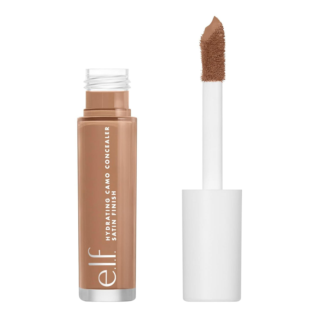 e.l.f. Hydrating Camo Concealer | Full-Coverage Satin Finish | Vegan, Medium Golden