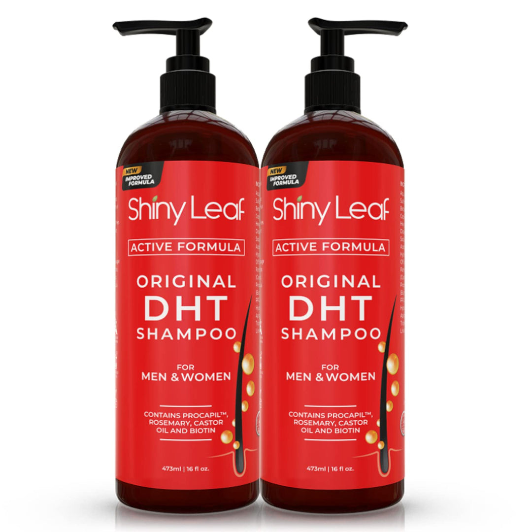 DHT Blocking Shampoo for Hair Growth and Thinning Hair Treatment - Active Natural Formula, Reduces Shedding for Men & Women (2 Pack)