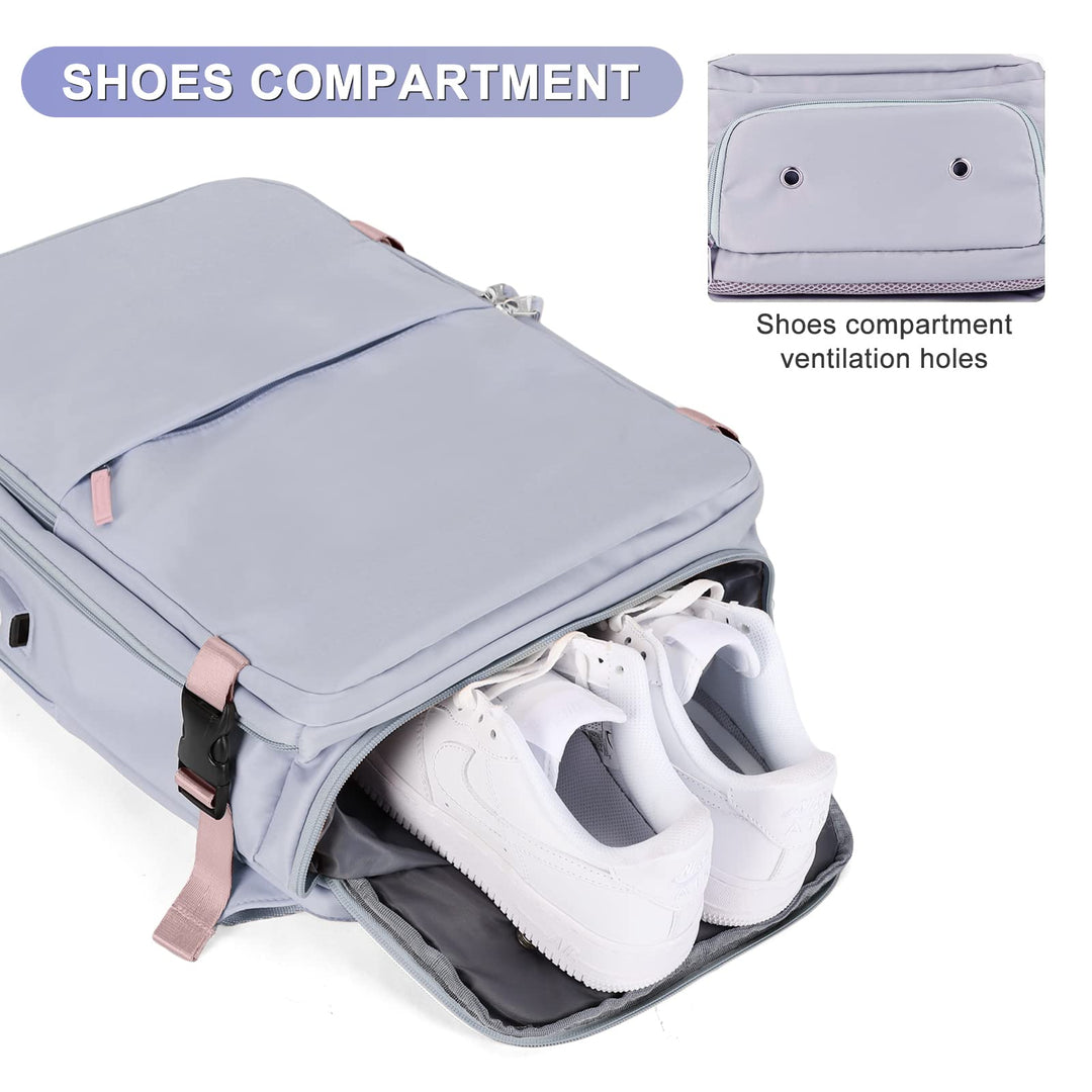 coofay Large Travel Backpack For Women Airline Approved Carry On Backpack Flight Approved Waterproof Sports Luggage Backpack Casual Daypack Small Hiking Backpack