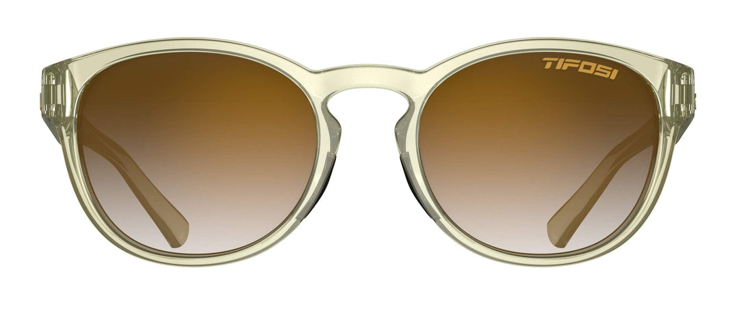 Tifosi Svago Sunglasses (Crystal Champagne, Brown Gradient)