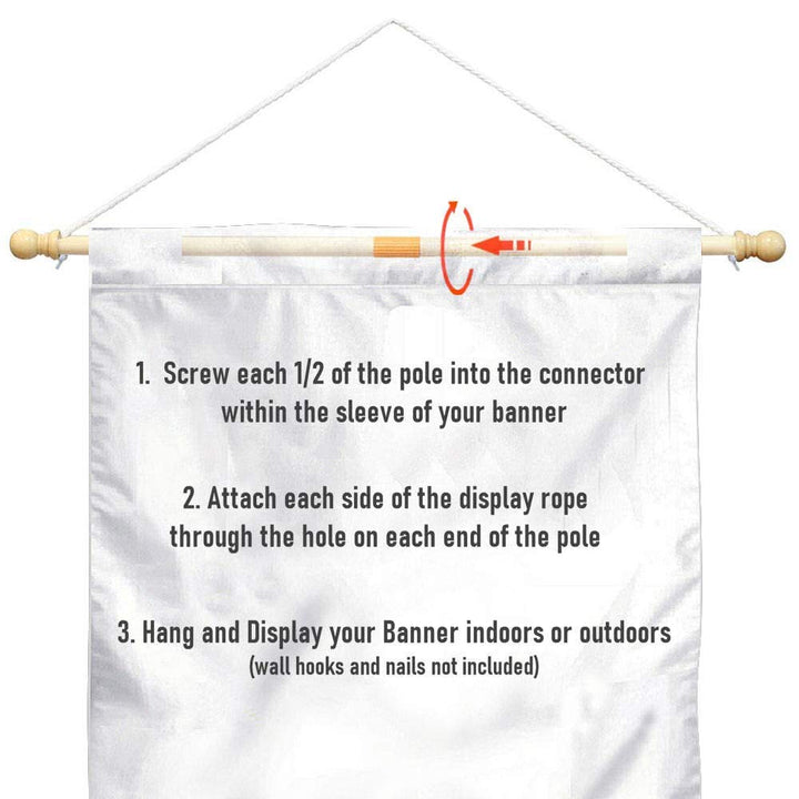 College Flags & Banners Co. Army West Point House Banner and Wood Banner Pole Set