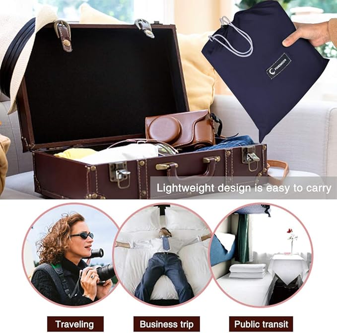 Sleeping Bag Liners Lightweight Travel Camping Sheet Sleep Bag Liner Adults Lightweight Warm Weather Hotel Compact Portable Sleeping Sack Indoor Outdoor Hostels Traveling Backpacking Hiking Blankets