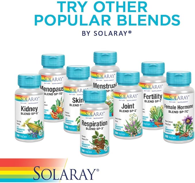 SOLARAY Nerve Blend SP-14 | Homeopathic Nutrients | Healthy Relaxation, Calming & Sleep Support | 50 Serv | 100 VegCaps