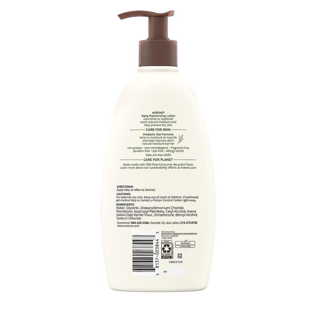 Aveeno Daily Moisturizing Lotion | 2-Pack | 20 Fl Oz Pump | Hydrating