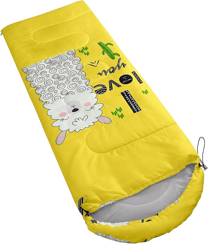 AILONEN Boys Sports Camping Sleeping Bags,Lightweight & Waterproof,3 Season Warm & Cool Weather,Black Player Basketball Sleeping Bags for Kids Adults,Travelling,Outdoors