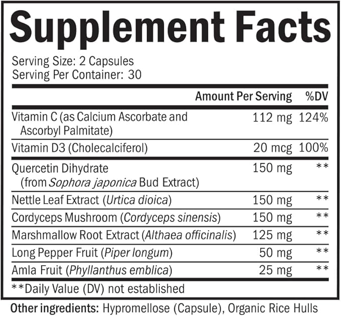 BioSchwartz Respiratory & Immune Lung Support Supplement with Quercetin (1 Month Supply) Plus 7 in 1 Immune Support Supplement with Antioxidants (2 Month Supply)