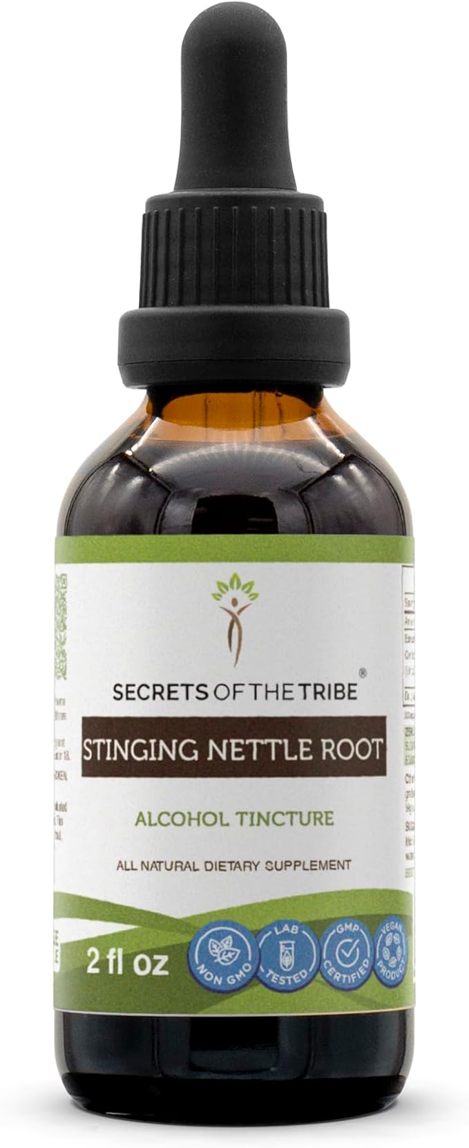Secrets of the Tribe Stinging Nettle Root Tincture Alcohol Extract, High-Potency Herbal Drops, Tincture Made from Stinging Nettle Urtica Dioica Respiratory and Urinary System Health 2 oz