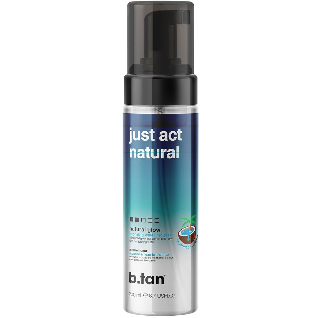 Clear Self Tanner Bronzing Water Foam – Best 1-Hour Sunless Tanning Mousse | Dark, Transfer-Free, 6.7 Fl Oz