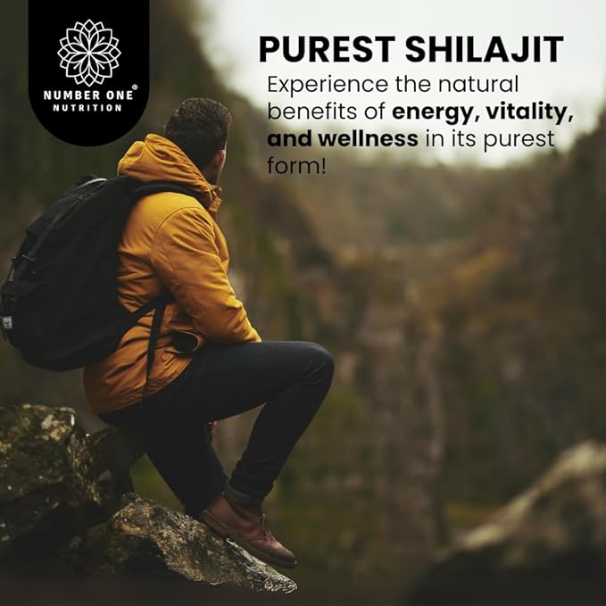 Pure Himalayan Shilajit Supplement for Men and Women, [40,000MG, Max Strength] Contains 50% Fulvic Acid with Over 85 Trace Minerals to Support Energy, Brain and Immunity, 120 Veg Caps