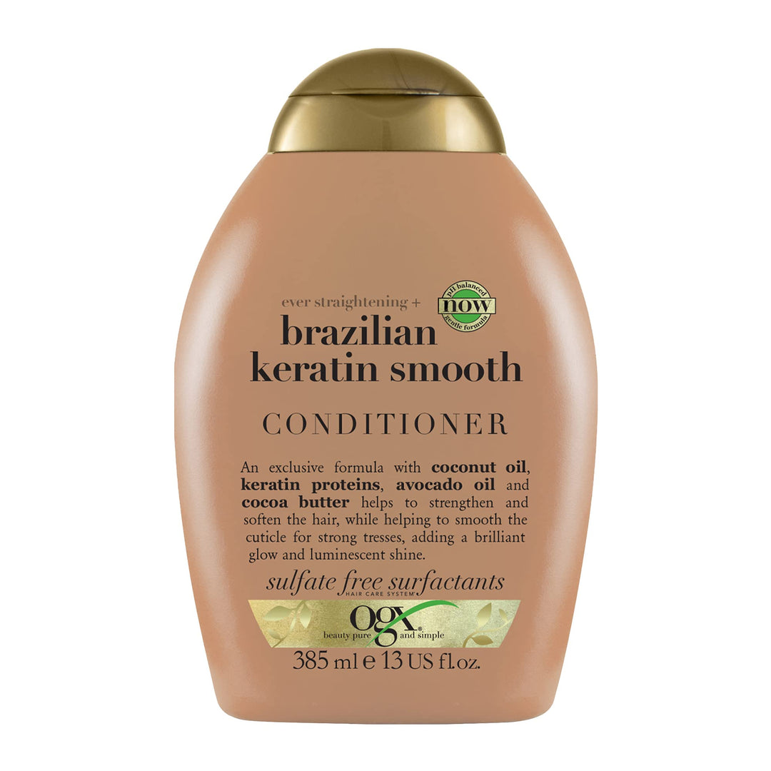 Ogx Conditioner Brazilian Keratin Therapy 13 Ounce (384Ml) (3 Pack)