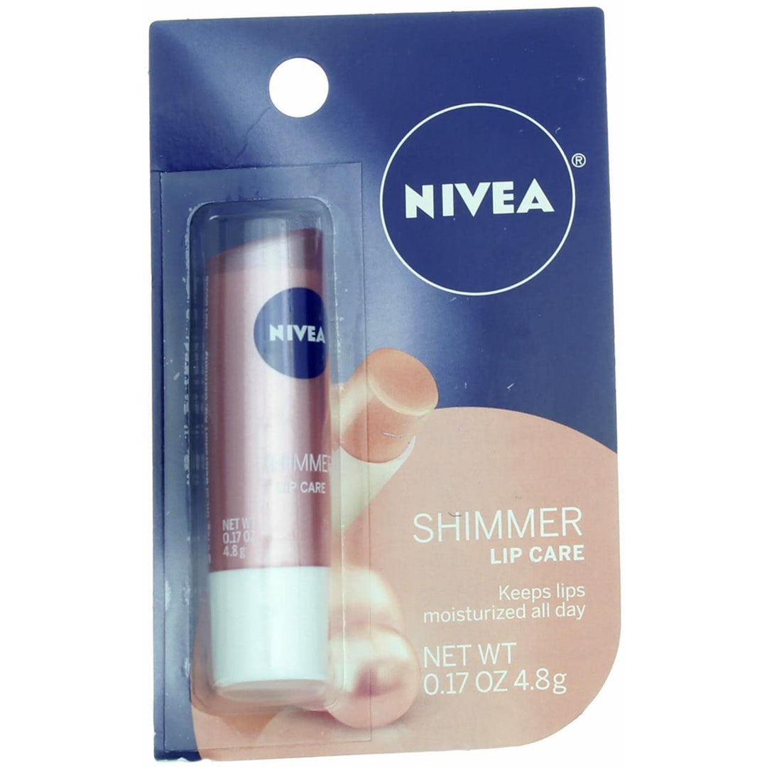 Nivea Shimmer Radiant Lip Care 0.17 Oz (Pack Of 5)