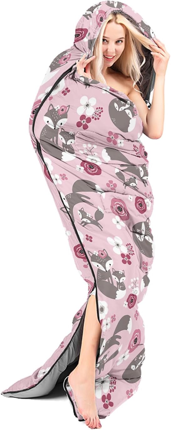 AILONEN Boys Sports Camping Sleeping Bags,Lightweight & Waterproof,3 Season Warm & Cool Weather,Black Player Basketball Sleeping Bags for Kids Adults,Travelling,Outdoors