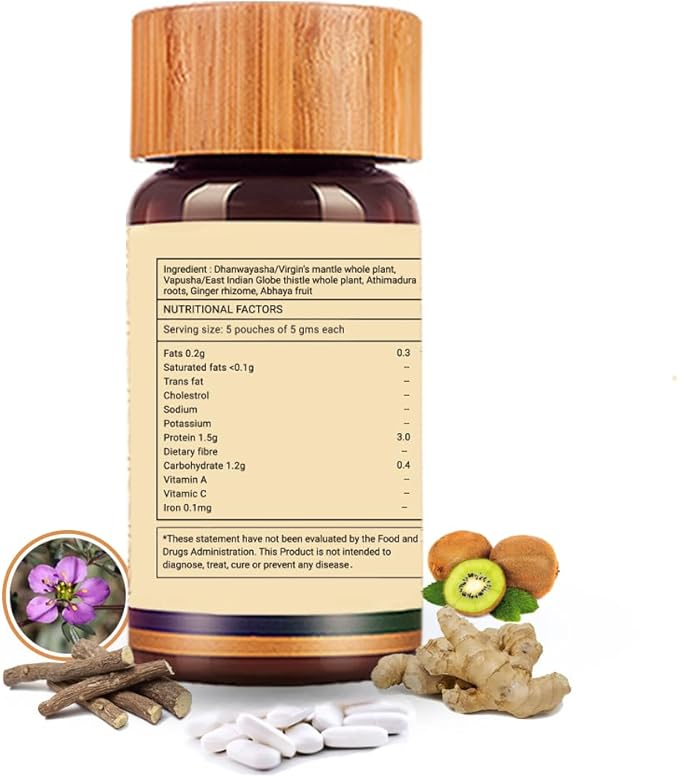 Pilesolve Natural Herbal Supplement with Licorice and Ginger - Non-GMO - 100% Vegan Ayurveda Supplement Powder