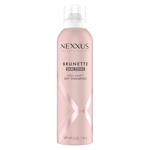 Nexxus Brunette Dry Shampoo For Dark Tones, 72 Hour Freshness, No Dull Residue with FLEXX-ADAPT Technology 5 Fl Oz