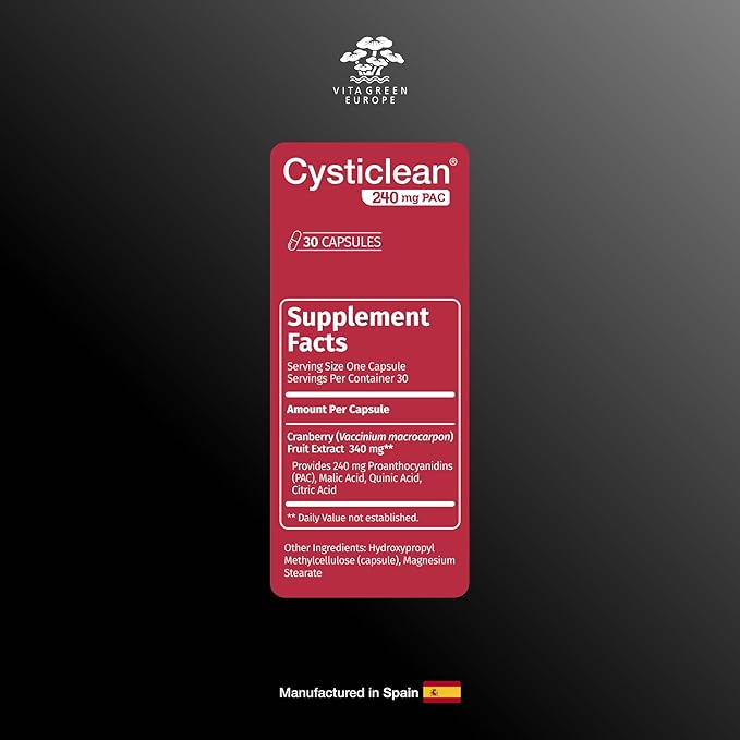 Cranberry PAC Supplement – 240 mg PAC, Sugar-Free – Urinary Tract Infection Support – Most Effective Cranberry Pills for Cystitis & Interstitial Cystitis Relief