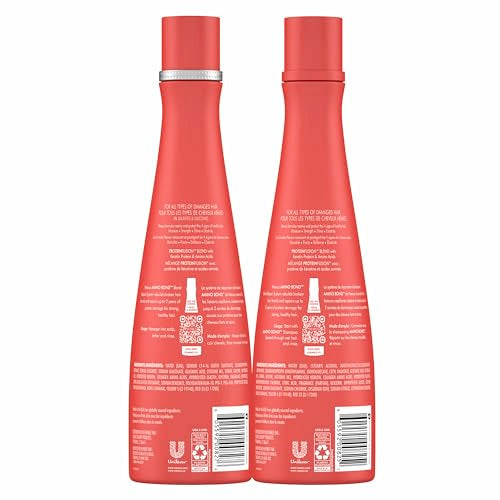 Nexxus Bond Repair Shampoo & Conditioner Bundle Amino Bond 2 Pack for All Types of Damaged Hair, with Keratin Protein and Amino Acids, 13.5 oz,