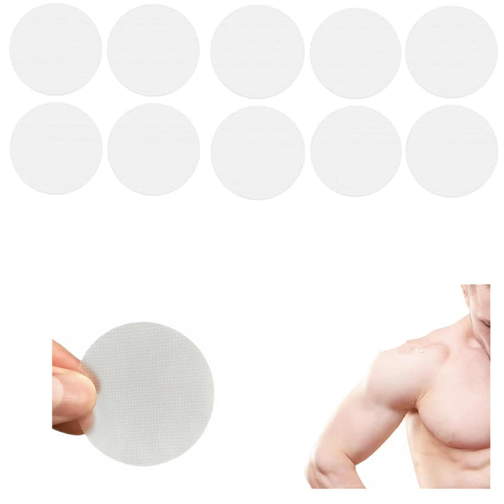 alblinsy 100 Pairs Nipple Cover for Men,Mens Tape Pasties Patch Nipple Covers, Anti Chafing Protector Disposable Adhesive Nipple Guard Stickers for Runners Sports Gym Daily(Transparency)