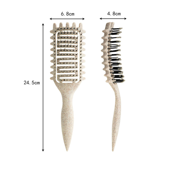 Curl Defining Brush,2024 Curly Hair Brush,Vented Hair Brush for Detangling, Shaping and Defining Curls For Women and Men Less Pulling (Black)