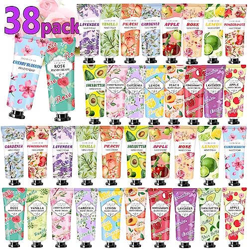 38 Pack Hand Cream Bulk Gifts,Easter Basket Stuffers for Teens,Mothers Day Gifts for Mom,Teacher Appreciation Gifts Nurse Gifts,Small Gifts Birthday Gifts for Women Hand Lotion for Dry Cracked Hands