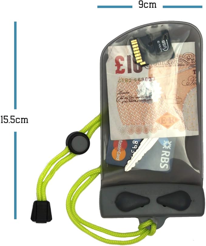 Aquapac Keymaster Waterproof Travel Case, Made in the UK, Carry Cord, Travel Essential, 5 Year Warranty, Watersports, Hiking, Mountain Biking, Running Accessory