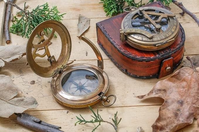 Son Gift to Our Son Compass Gifts for mom and dad with Leather Case Unique Birthday Wedding Day, Son Gifts from mom to Son - Motivational Quote Graduation Back to School Birthday Gift