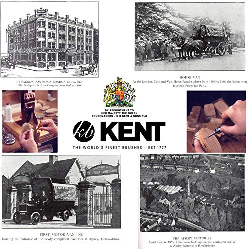 Kent 4T 6 Inch Limited Edition Double Tooth Hair Dressing Comb, Fine Wide Tooth Dresser Comb For Hair, Beard and Mustache, Coarse and Fine Hair Styling Comb for Men, Women and Kids. Made in England