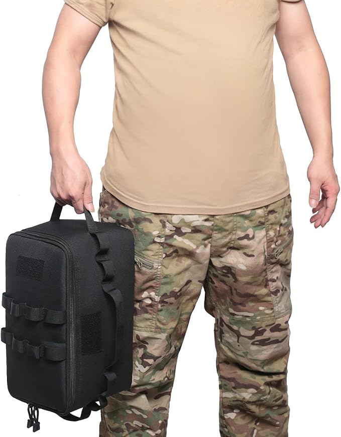 Tactical Camping Storage Bag 11L Tactical Utility Tote Bag Camping Cookware Organizer Trunk Organizer with Shoulder Strap