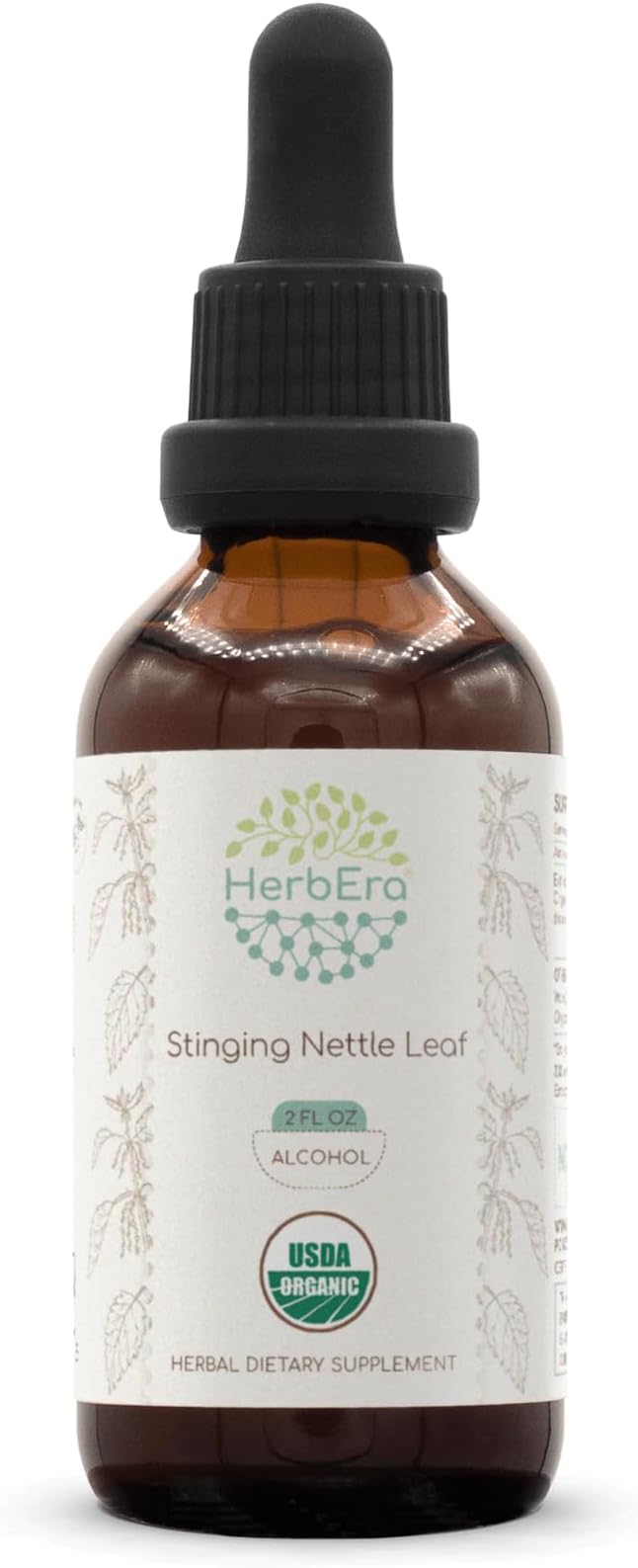 Stinging Nettle Leaf A60 USDA Organic Tincture | Alcohol Extract, High-Potency Herbal Drops | Certified Organic Stinging Nettle (Urtica Dioica) Dried Leaf (2 oz)