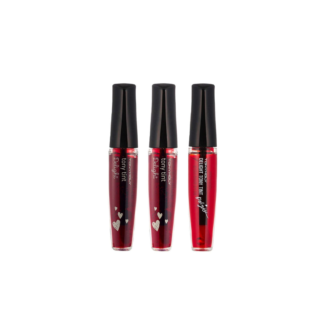 TONYMOLY Delight Tony Lip Tint, Long Lasting Korean Lip Stain, Easter Basket Stuffer, High Pigment, Moisturizing & Nourishing Formula, 3pk