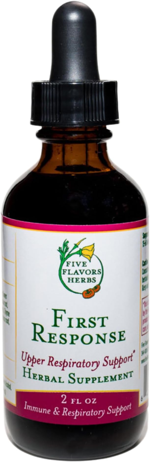 First Response Tincture - for Seasonal Discomfort, Upper Respiratory Support, Healthy Lungs, Immune System Support, Elderberry, OSHA, Yarrow, Herbal Supplement - 2 Fl Oz