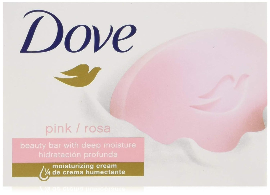 Dove Beauty Bars, Pink 4 oz, 2 ea (Pack of 2)