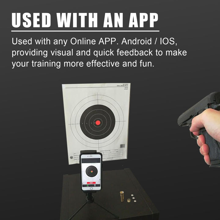 Angeebin Laser Training Cartridge for 45ACP,40S&W,380ACP,9MM Suitable for Dry Fire Training and Boresighting Sight, Red Laser Bullet with Spare Accessories (45acp)