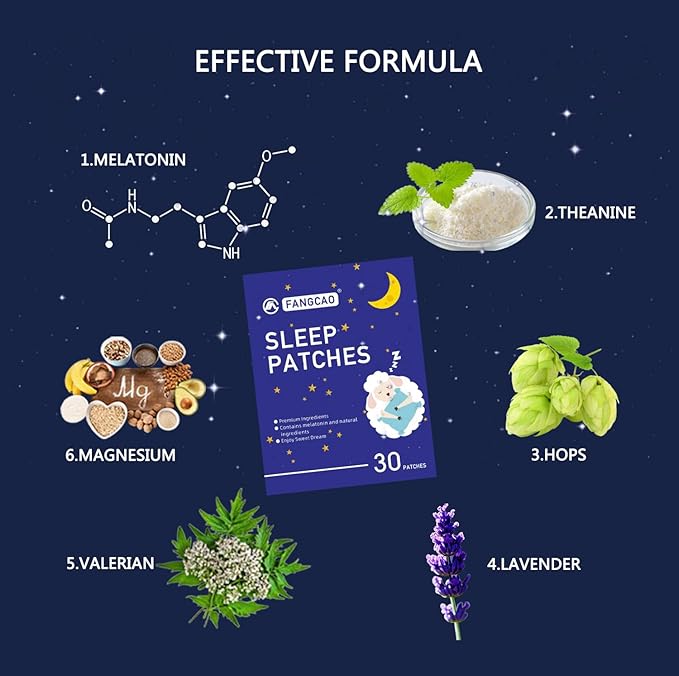 Sleep Patch, 30 Packs Sleep Patches for Adults, Sleep Patches with Premium Ingredients, Easy to Apply