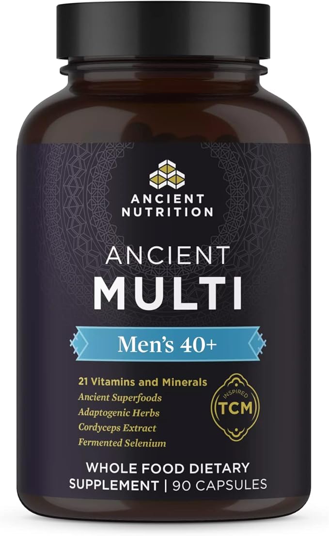 Ancient Nutrition, Multivitamin Mens 40 Plus 3 Day, 90 Count
