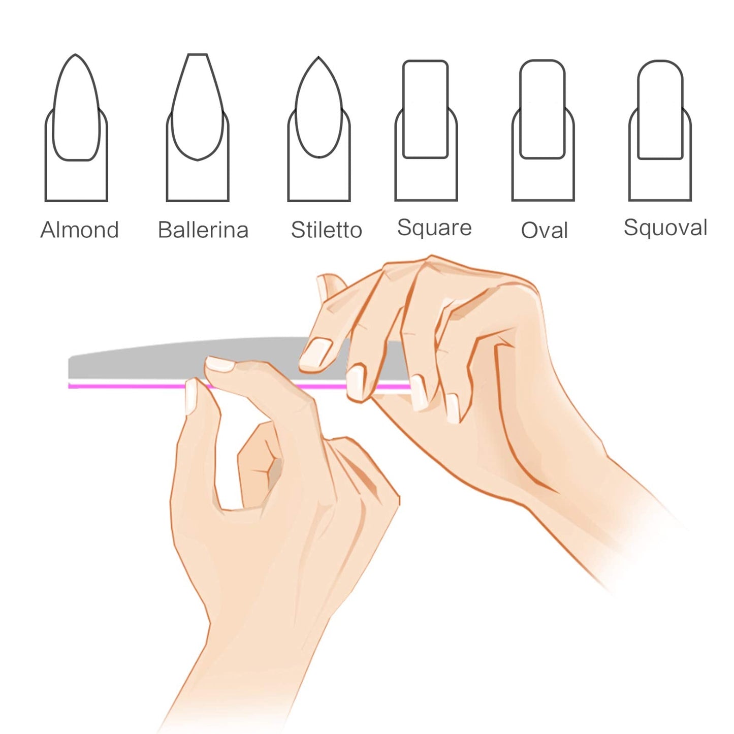 10 PCS Professional Nail Files Double Sided Emery Board(100/180 Grit) Nail Styling Tools Pet Grooming Tools for Home and Salon Use