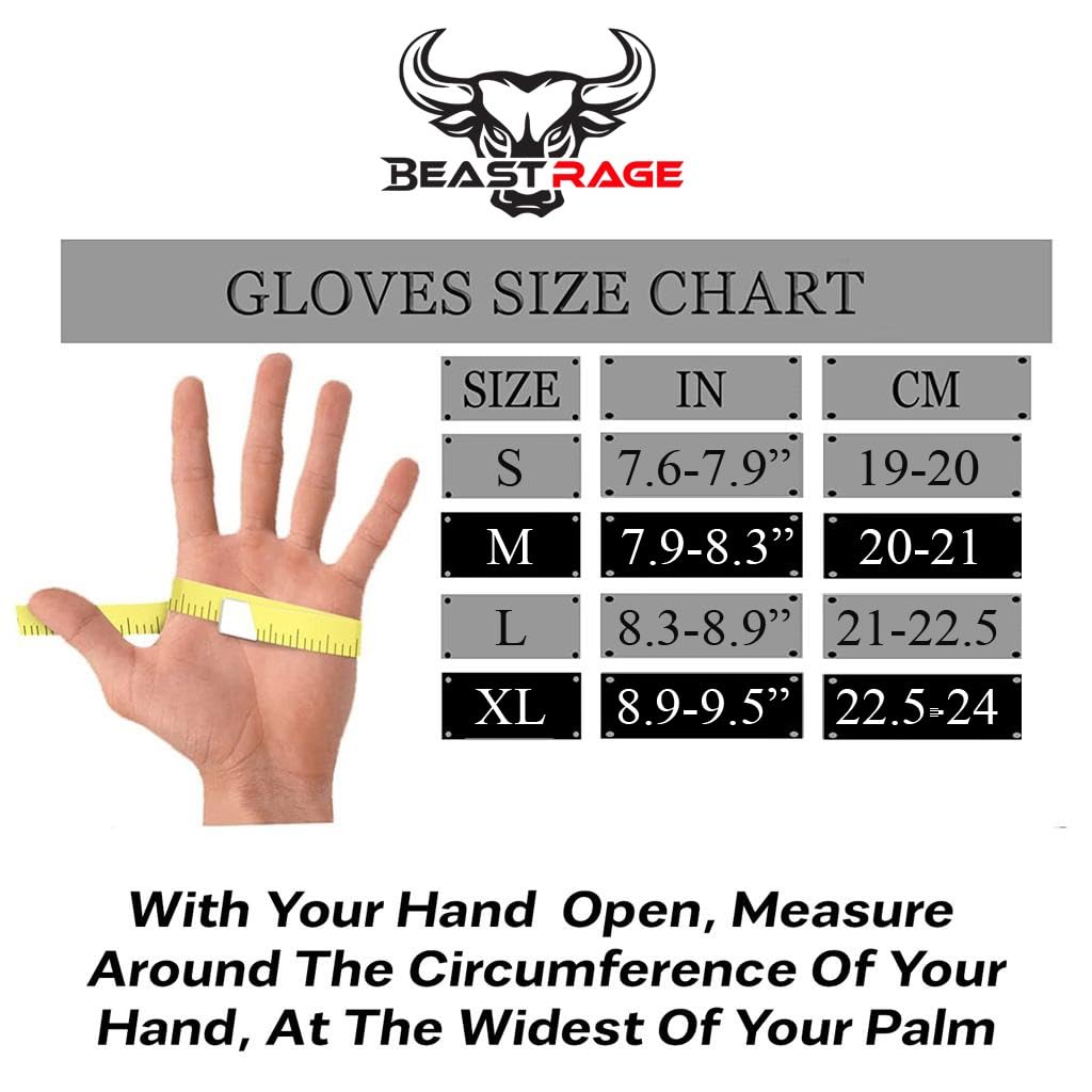 BEAST RAGE Workout Gloves for Men Gym Gloves for Weightlifting Women Fingerless with Palm Protection Padding, Breathable and Lightweight Weight Lifting Gloves Cycling Pull Up (Cyan, S)