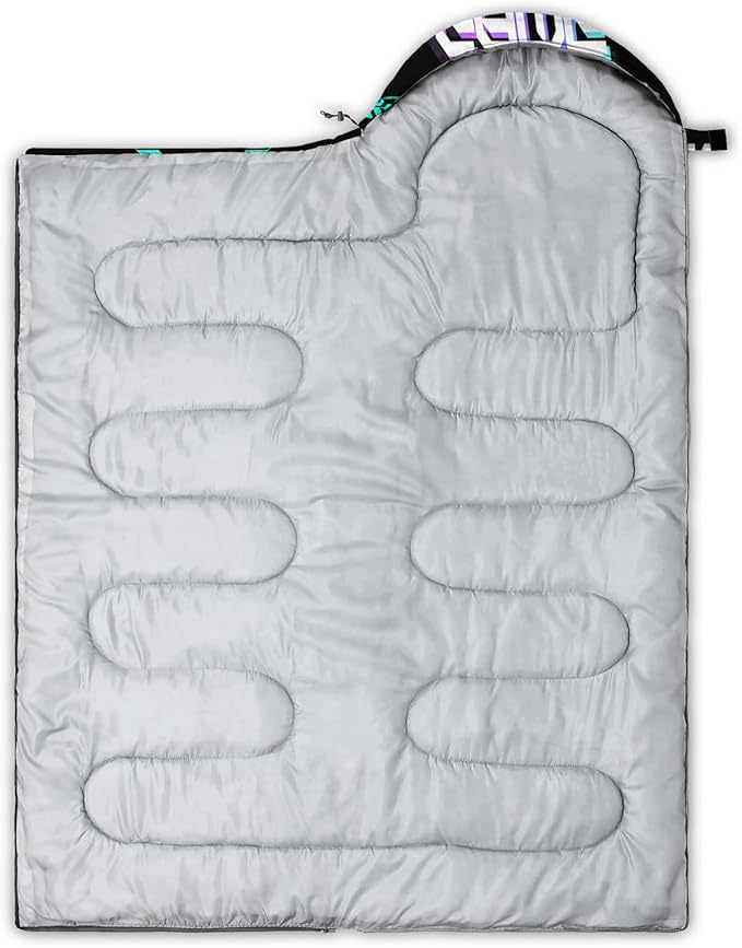 AILONEN Boys Sports Camping Sleeping Bags,Lightweight & Waterproof,3 Season Warm & Cool Weather,Black Player Basketball Sleeping Bags for Kids Adults,Travelling,Outdoors