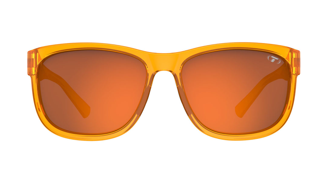 Tifosi Optics Swank XL Sunglasses (Amber Blaze, Atomic Orange Mirror with AR)