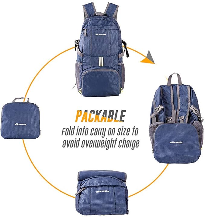 35L Lightweight Packable Backpack Waterproof Durable Hiking Travel Backpack Daypack