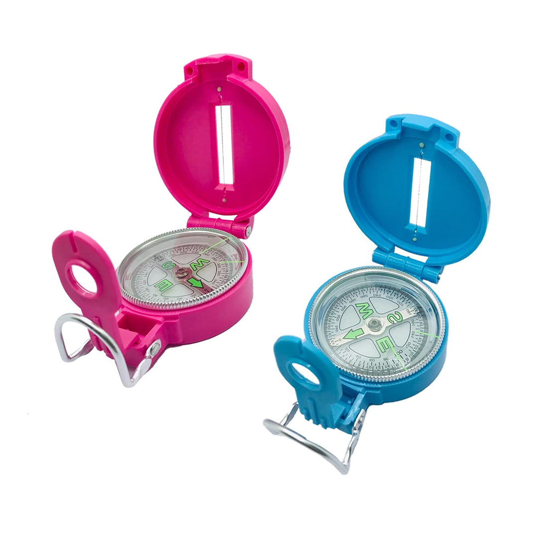 Lensatic Compass Hiking Backpacking Compass | Orienteering Compass Camping Navigation - Boy Scout Compass for Kids | Professional Field Compass for Map Reading - Best TurnOnSport Survival Gifts