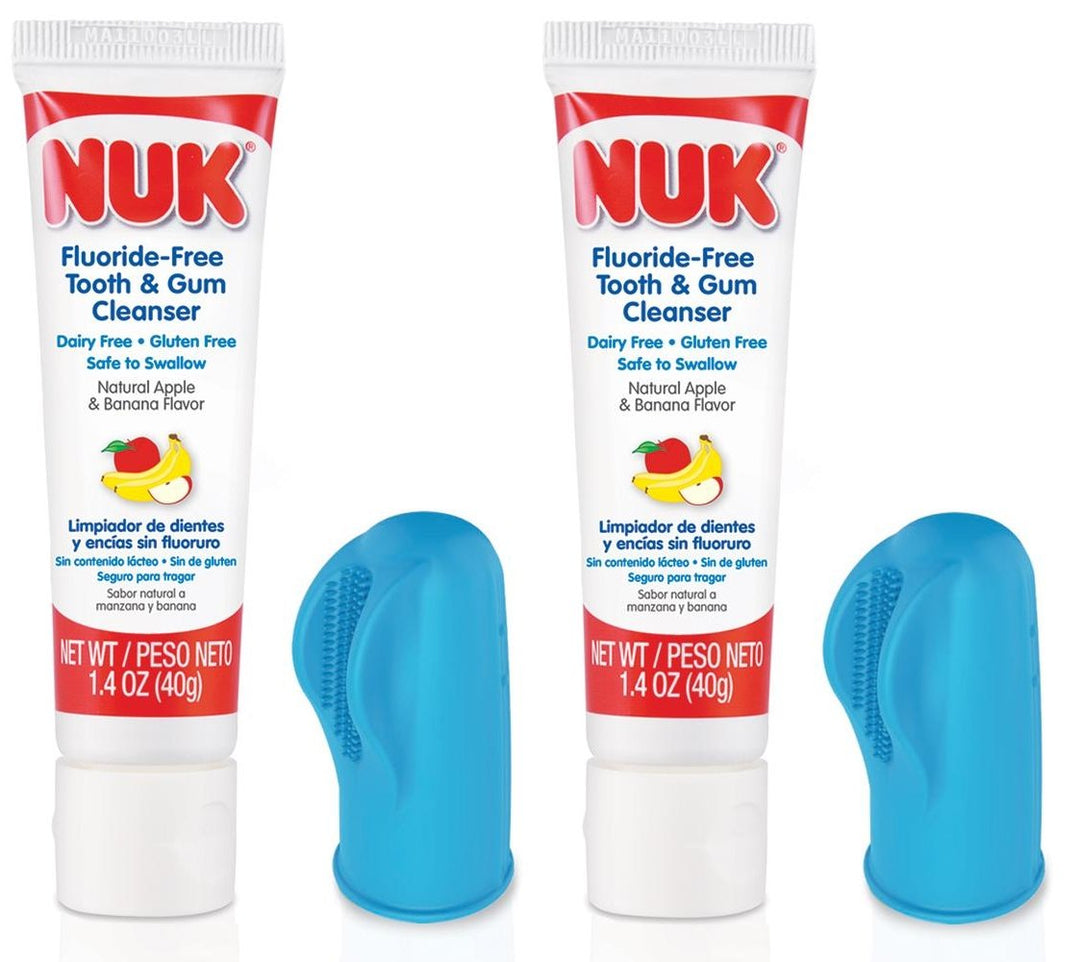 NUK Fluoride-Free Tooth & Gum Cleanser, Grins & Giggles, 1ct