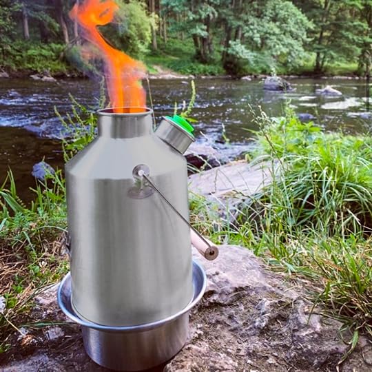 'Scout' Kelly Kettle® 1.2ltr (Anodised Aluminium) - Boil Water Fast Outdoors | Lightweight | Fuel with Any Biomass - if it burns, it can be used as fuel | For Camping, Picnics, Fishing, Kayaking, etc.