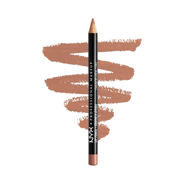 NYX Slim Lip Pencil | Long-Lasting Creamy Lip Liner | Hot Red - 2 Pack