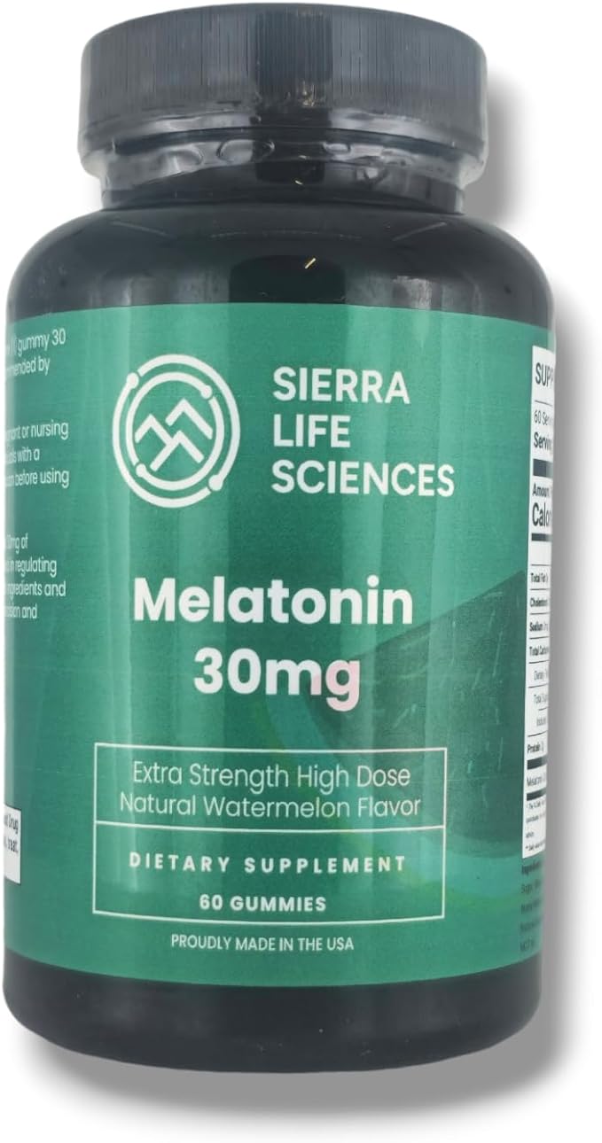Melatonin Sleep Support Bundle | 30mg Watermelon Gummies & 120mg High-Dose Capsules | Advanced Sleep Aid for Adults | Vegan & Non-GMO