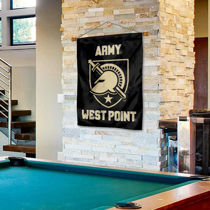 College Flags & Banners Co. Army West Point House Banner and Wood Banner Pole Set