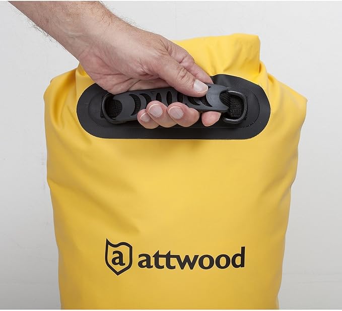 attwood Waterproof Dry Bag or Case - Roll Top Waterproof Backpack Sack or Case Keeps Gear Dry for Kayaking, Swimming, Rafting, Boating, Hiking, Camping and Fishing